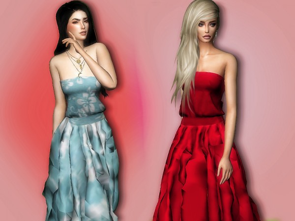  The Sims Resource: Kelly Dress by Sharareh