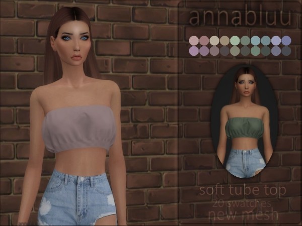  The Sims Resource: Soft Tube Top by annabluu