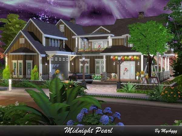  The Sims Resource: Midnight Pearl house by MychQQQ