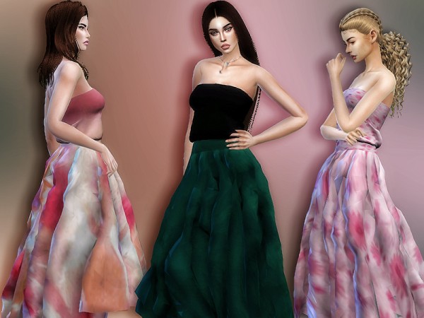  The Sims Resource: Kelly Dress by Sharareh