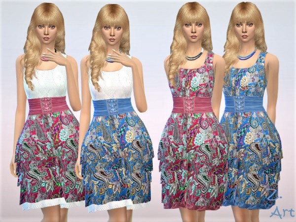 The Sims Resource: Summer 18 02 dress by Zuckerschnute20