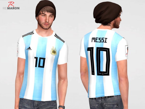  The Sims Resource: Argentina World Cup shirt by remaron