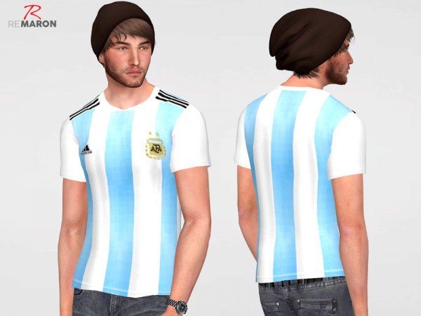  The Sims Resource: Argentina World Cup shirt by remaron
