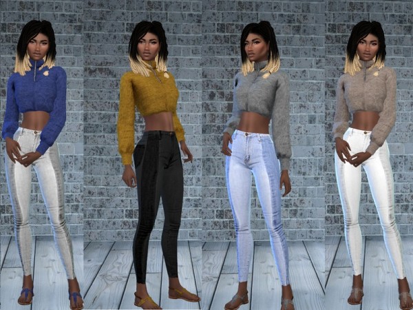  The Sims Resource: Jeggins Two Colors by Teenageeaglerunner