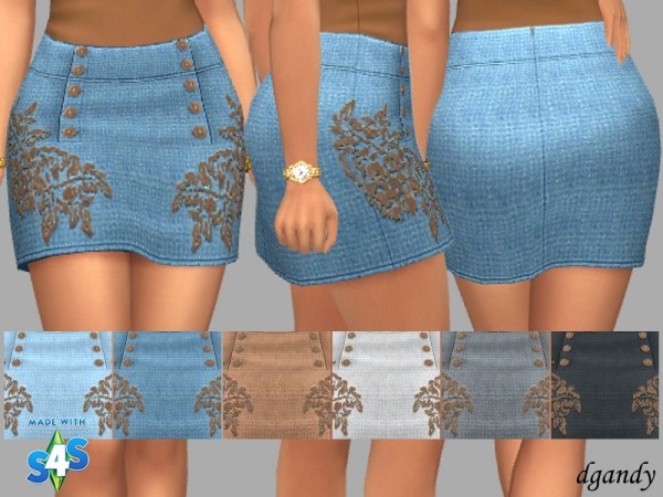 The Sims Resource: Skirt Demi by dgandy