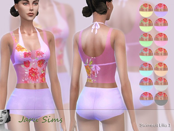  The Sims Resource: Swimsuit Lilia 1 by Jaru Sims