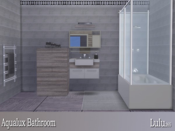  The Sims Resource: Aqualux Bathroom by Lulu265