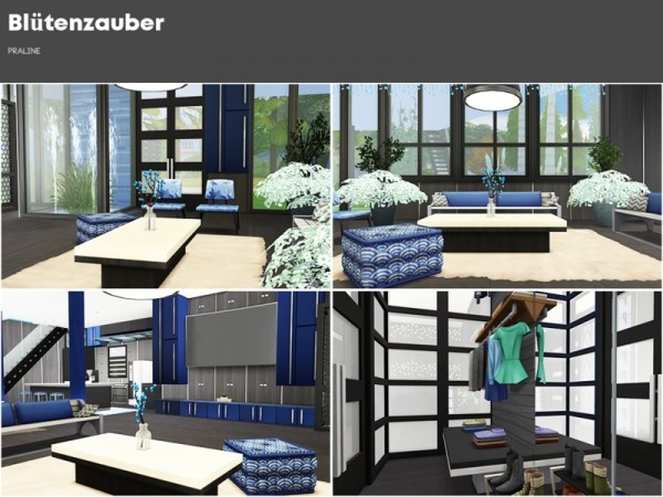  The Sims Resource: Bluetenzauber house by Pralinesims