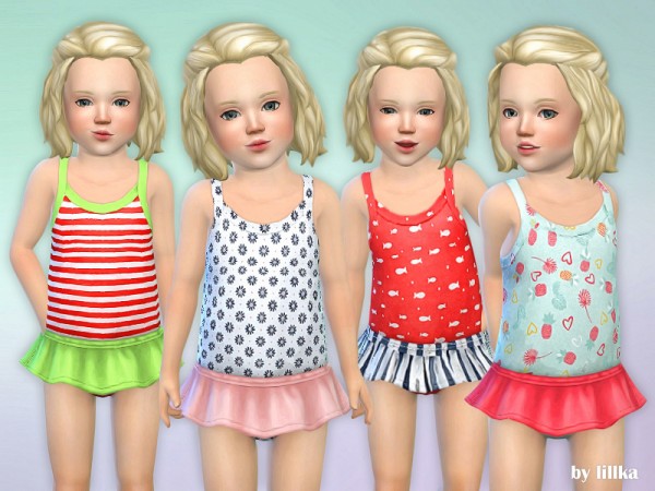 The Sims Resource: Toddler Swimsuit P01 by lillka