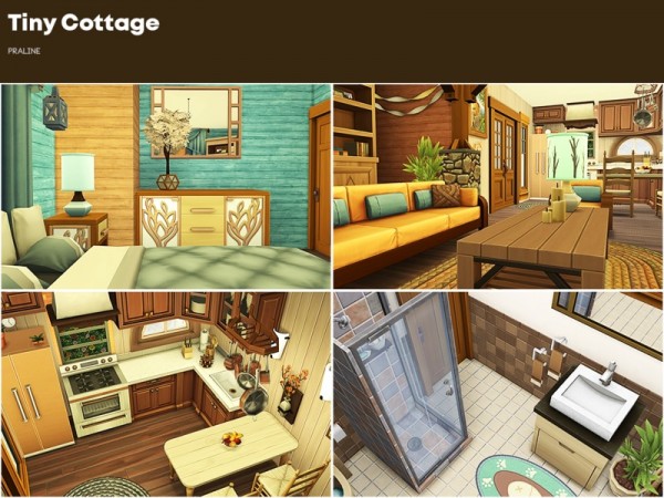  The Sims Resource: Tiny Cottage by Pralinesims
