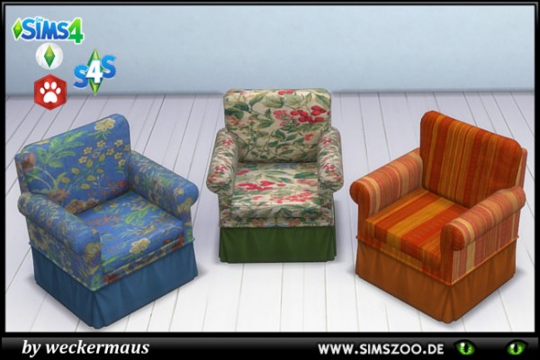  Blackys Sims 4 Zoo: Armchair by weckermaus