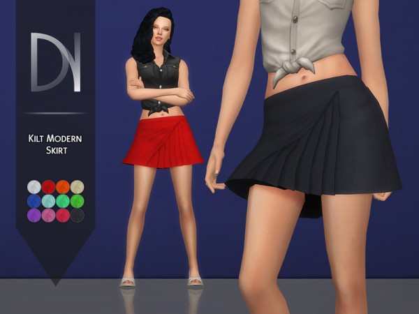  The Sims Resource: Kilt Modern Skirt by DarkNighTt