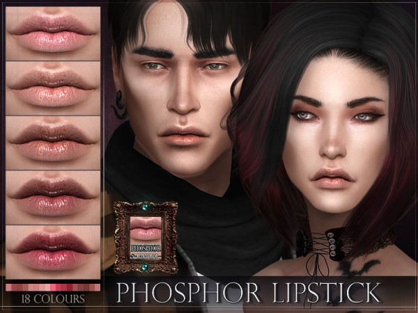  The Sims Resource: Phosphor Lipstick by RemusSirion