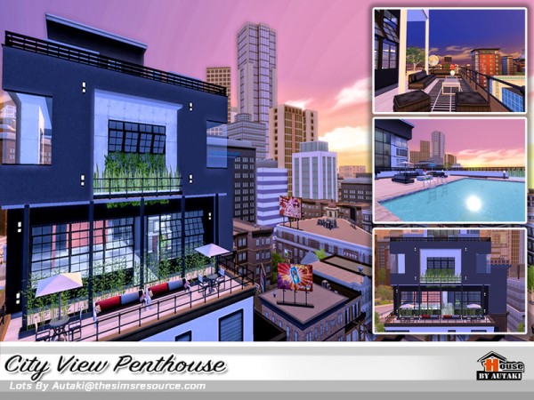  The Sims Resource: City View Penthouse by Autaki