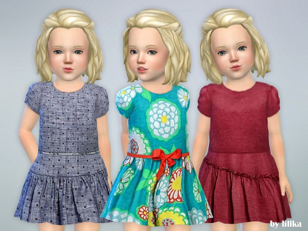 The Sims Resource: Toddler Dresses Collection P67 by lillka • Sims 4 ...