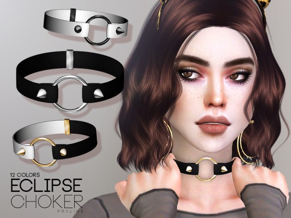  The Sims Resource: Eclipse Choker by Pralinesims