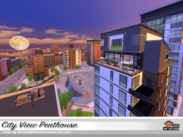  The Sims Resource: City View Penthouse by Autaki
