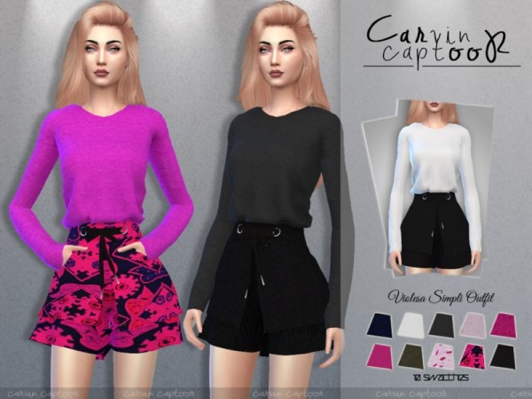  The Sims Resource: Violessa Outfit by carvin captoor
