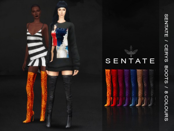  The Sims Resource: Cerys Boot by Sentate