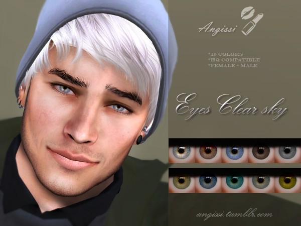  The Sims Resource: Eyes Clear sky by ANGISSI