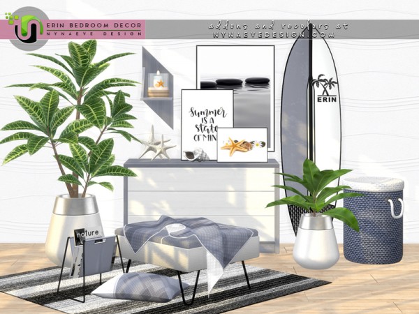  The Sims Resource: Erin Bedroom Decor by NynaeveDesign