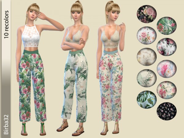  The Sims Resource: Wide Summer Pant by Birba32