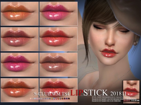  The Sims Resource: Lipstick 201811 by S Club