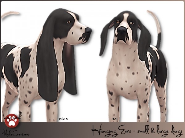  The Sims Resource: Hanging Ears   Dogs by MahoCreations