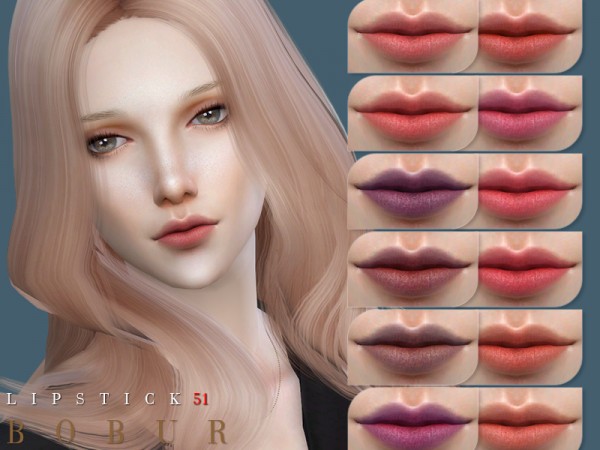  The Sims Resource: Lipstick 51 by Bobur