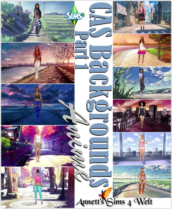  Annett`s Sims 4 Welt: CAS Backgrounds Anime   Part 1