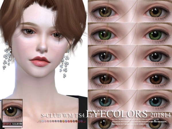  The Sims Resource: Eyecolors 201814 by S Club