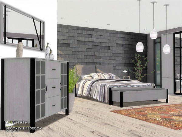  The Sims Resource: Brooklyn Bedroom by ArtVitalex