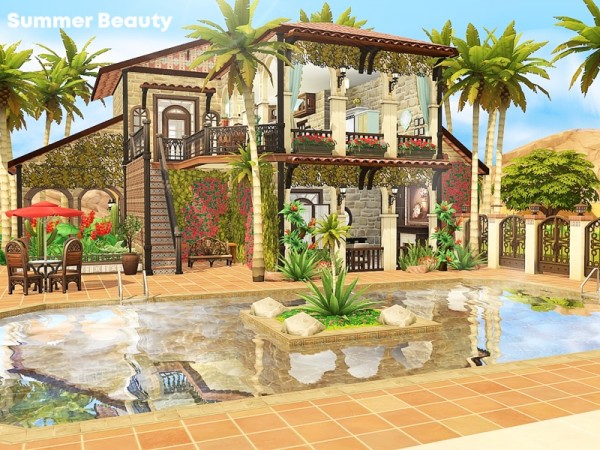  The Sims Resource: Summer Beauty house by Pralinesims