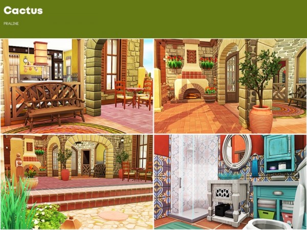  The Sims Resource: Cactus house by Pralinesims