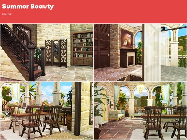  The Sims Resource: Summer Beauty house by Pralinesims