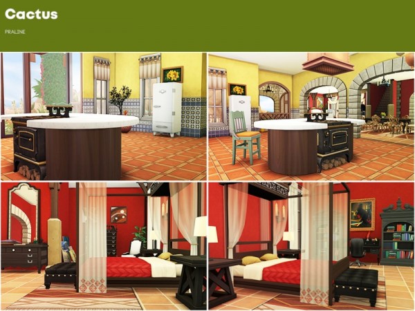  The Sims Resource: Cactus house by Pralinesims