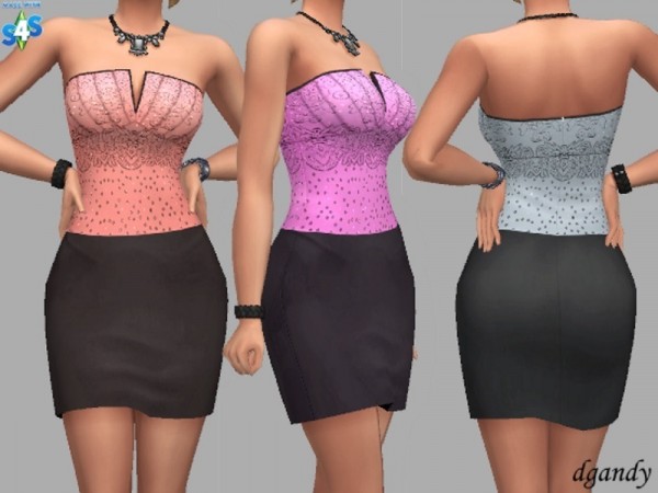  The Sims Resource: Dress   Bonnie by dgandy