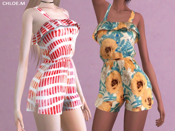  The Sims Resource: Jumpsuit with Falbala by ChloeMMM