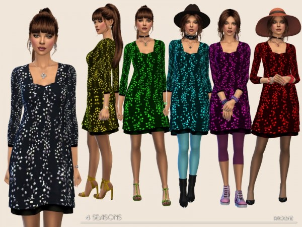  The Sims Resource: 4Seasons dress by Paogae