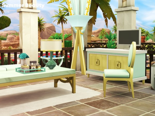  The Sims Resource: Summer Beauty house by Pralinesims