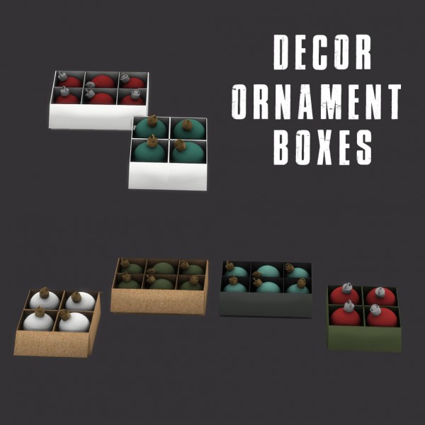  Leo 4 Sims: Ornament boxes