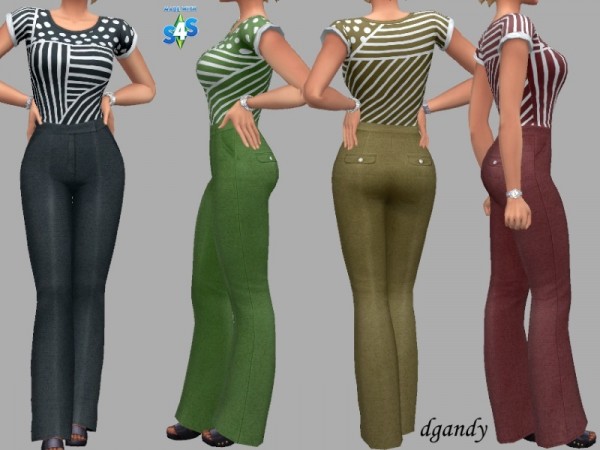  The Sims Resource: Dress Pants and Blouse Set  Bonnie by dgandy