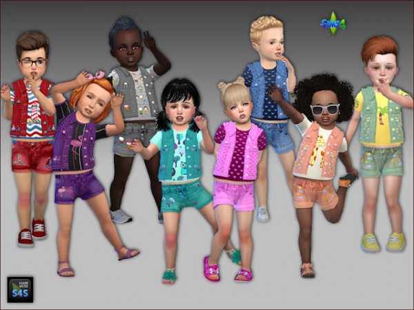 Mod The Sims: Summer clothes for toddlers