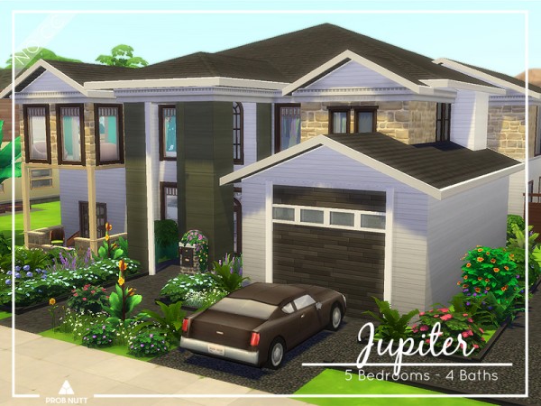  The Sims Resource: Jupiter house NO CC  by ProbNutt