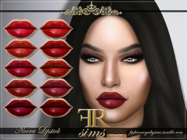  The Sims Resource: Noora Lipstick by FashionRoyaltySims