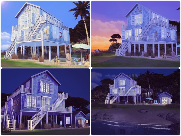  The Sims Resource: Beach Retreat house by Sooky