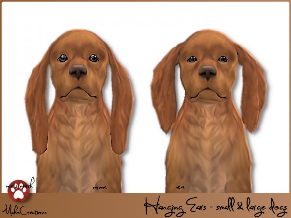  The Sims Resource: Hanging Ears   Dogs by MahoCreations