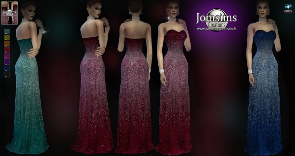 Jom Sims Creations: Aslesyl dress • Sims 4 Downloads
