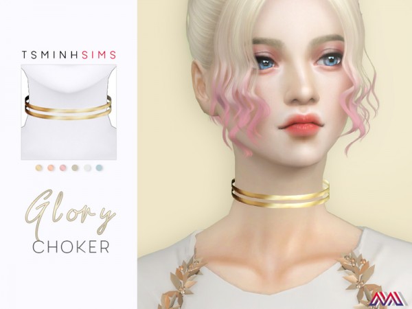  The Sims Resource: Glory Choker by TsminhSims