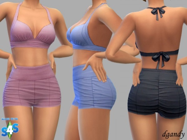  The Sims Resource: Shorts and Halter Top   Claire by dgandy
